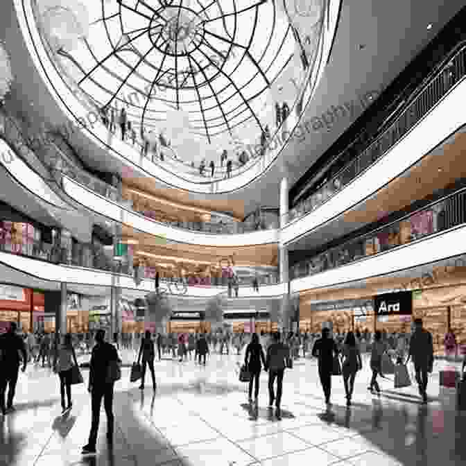 A Bustling Interior Of A Chinese Shopping Mall, Filled With Shoppers And Vendors. Pseudo Public Spaces In Chinese Shopping Malls: Rise Publicness And Consequences (Routledge Complex Real Property Rights Series)