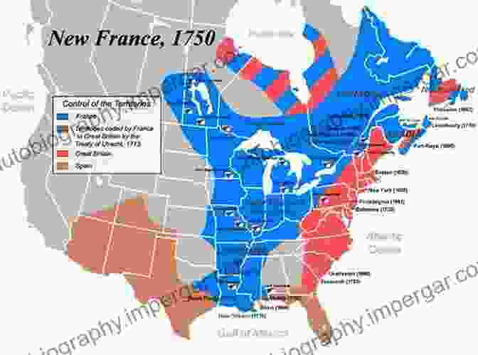 A Map Showing The French Settlements In Canada And Louisiana The Cajuns: The History Of The French Speaking Ethnic Group In Canada And Louisiana