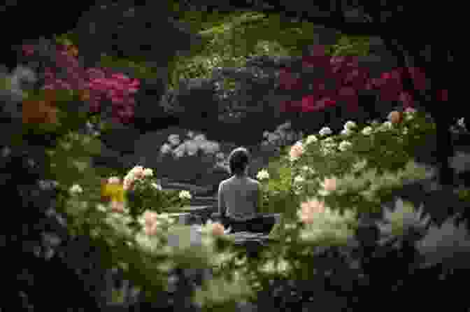 A Serene Woman Meditating In A Peaceful Garden, Surrounded By Blooming Flowers. The Image Captures The Essence Of Mindfulness And Weight Loss, Conveying A Sense Of Calm And Well Being. MEDITATION FOR WEIGHT LOSS: Combine Meditation And Hypnosis With Your Diet Program And Make Your Journey To Transformation Easier With Daily Affirmation (HEAL YOUR MIND CLEAN YOUR BODY 2)