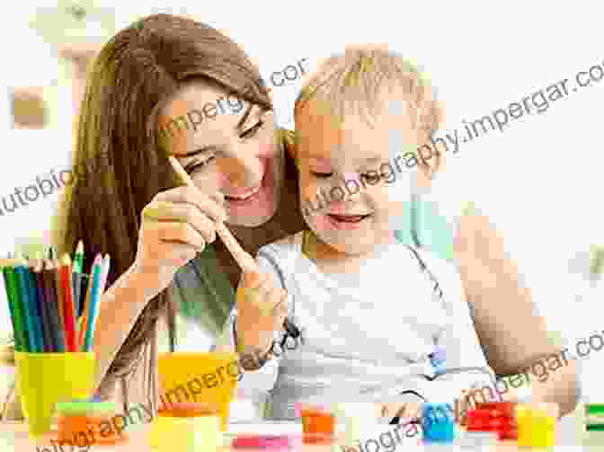 Mother Working On A Painting While Her Child Plays Nearby The Rainbow Way: Cultivating Creativity In The Midst Of Motherhood